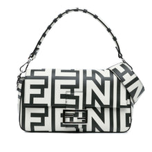 Fendi | Pre-Owned Marc Jacobs Nappa Vitello King Logo Print Baguette Phone Pouch Satchel | White