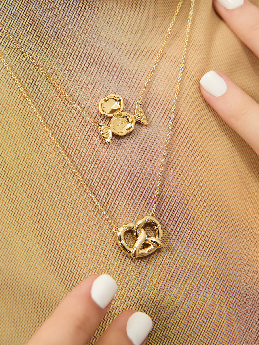 Sweetest Thing Locket Necklace | 5A Grade Cubic Zirconia | 14K Gold Plated Brass