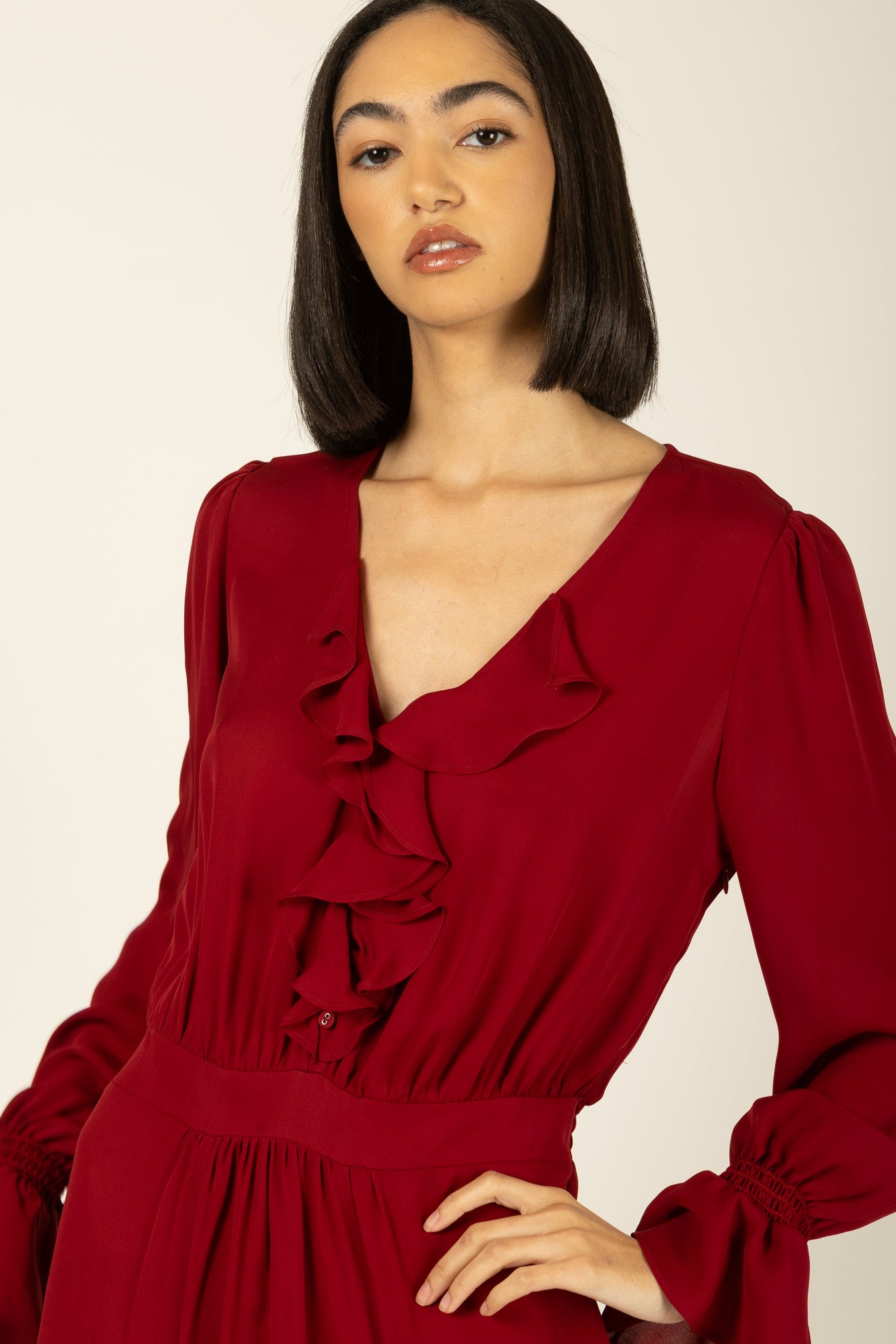 Warby Dress | Crimson Red