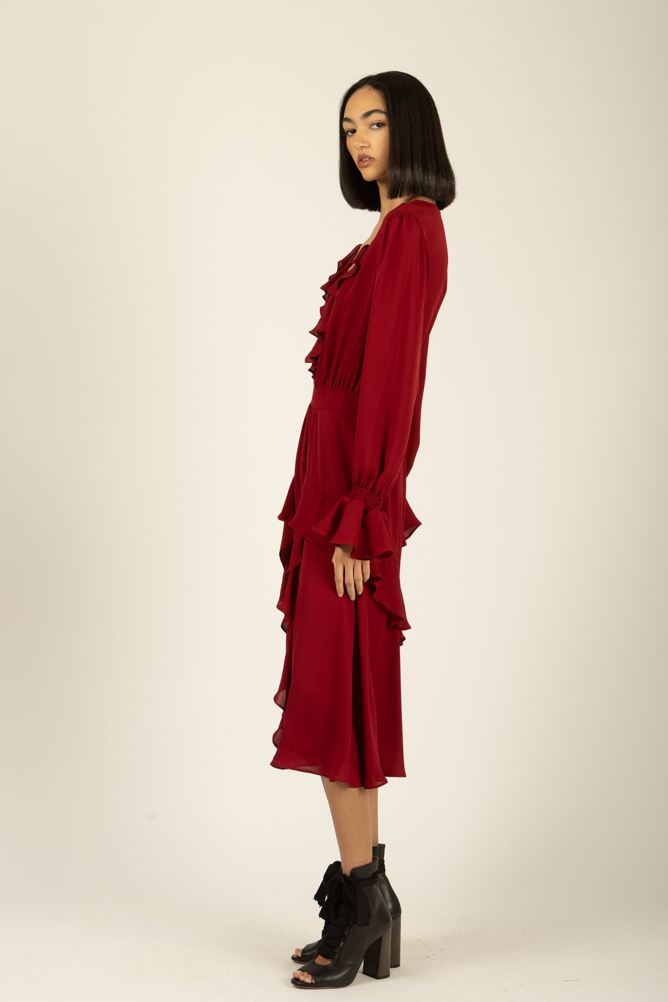 Warby Dress | Crimson Red