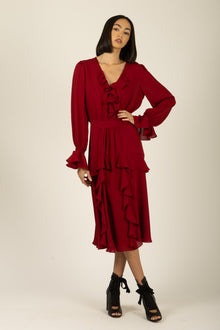 Warby Dress | Crimson Red