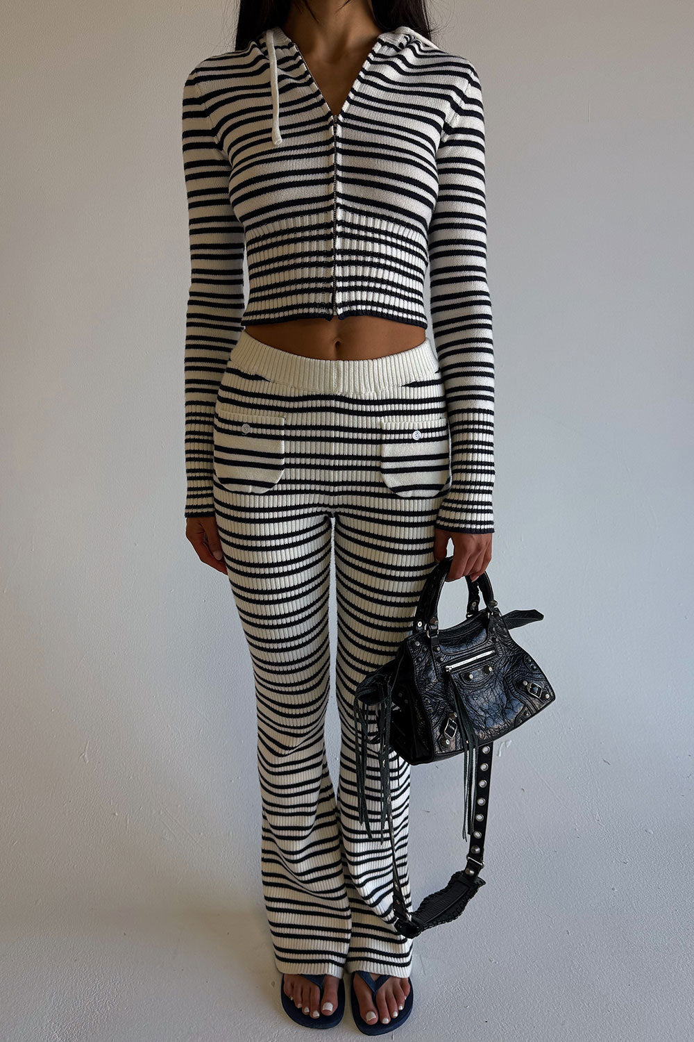 Camden Striped Knit Pants - Starlit Stripe