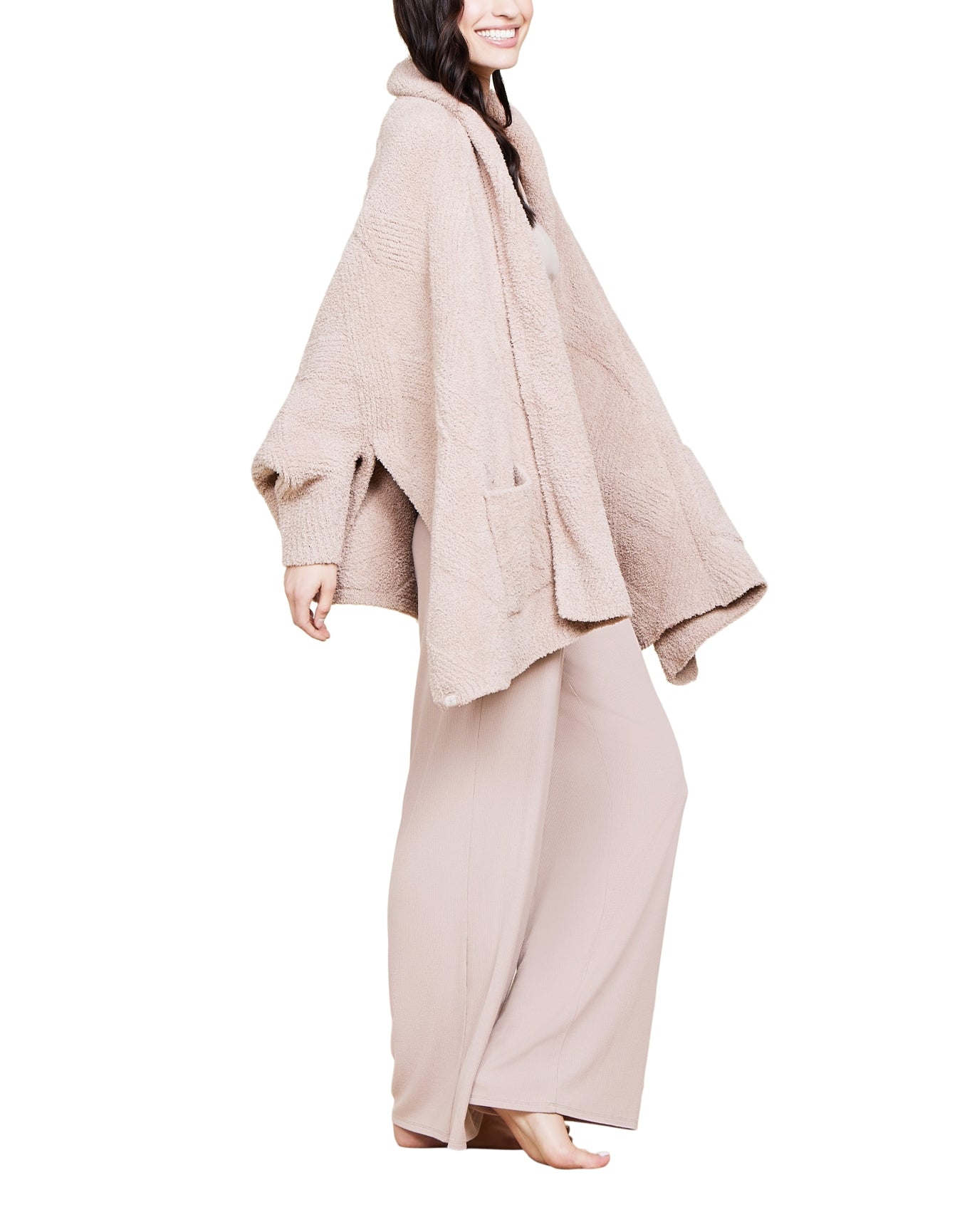 Women | Cozychic Cable Weave Blanket Wrap | Willow