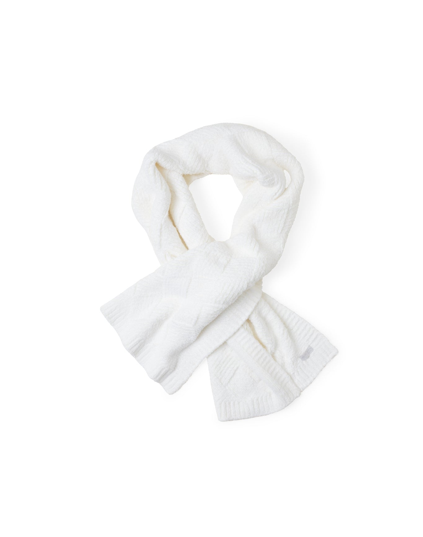Women | Cozychic Diamond Weave Blanket Scarf | Pearl