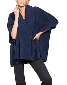 Women | Cozychic Shawl Collar Poncho | Tidewater