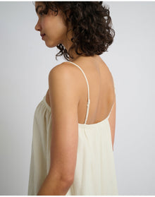 Women | Crinkle Gauze Maxi Dress | Egret
