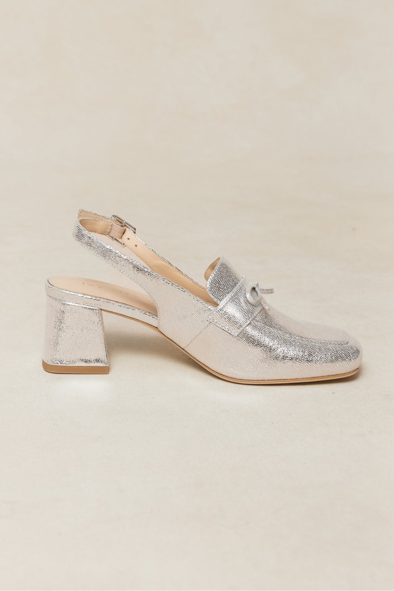 Women | Ivy Bow Loafer | Silver