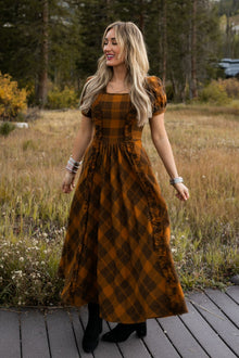 Women | Kimball Dress | Brown x Plaid