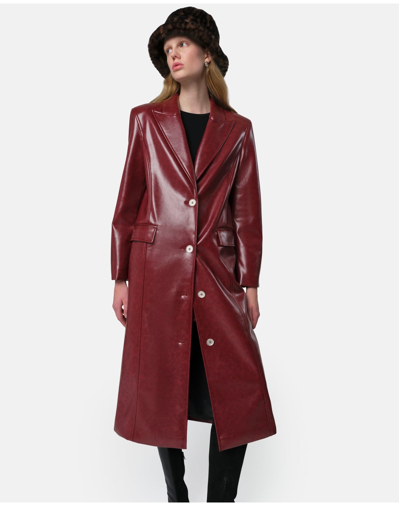 Lauren Overcoat | Crimson