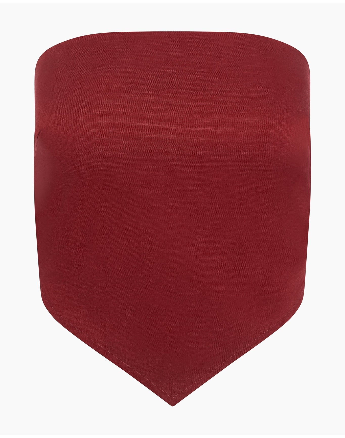 Women | Linen Bandana Top | Cabernet