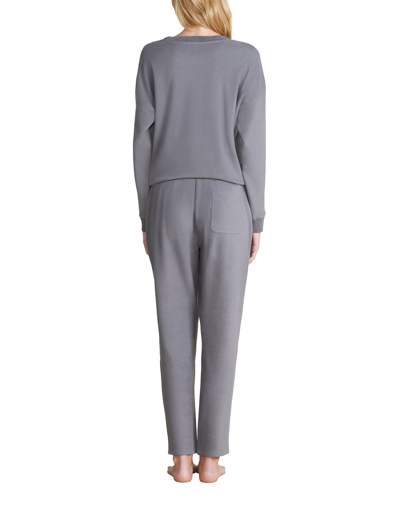 Women | MC Brushed Fleece Sweater Mix Pullover | Coal