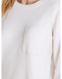 Women | MC Brushed Fleece Sweater Mix Pullover | Sand Dune