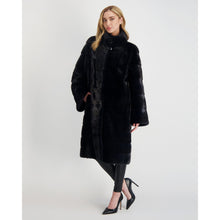 Women | Mink Short Coat | Navy