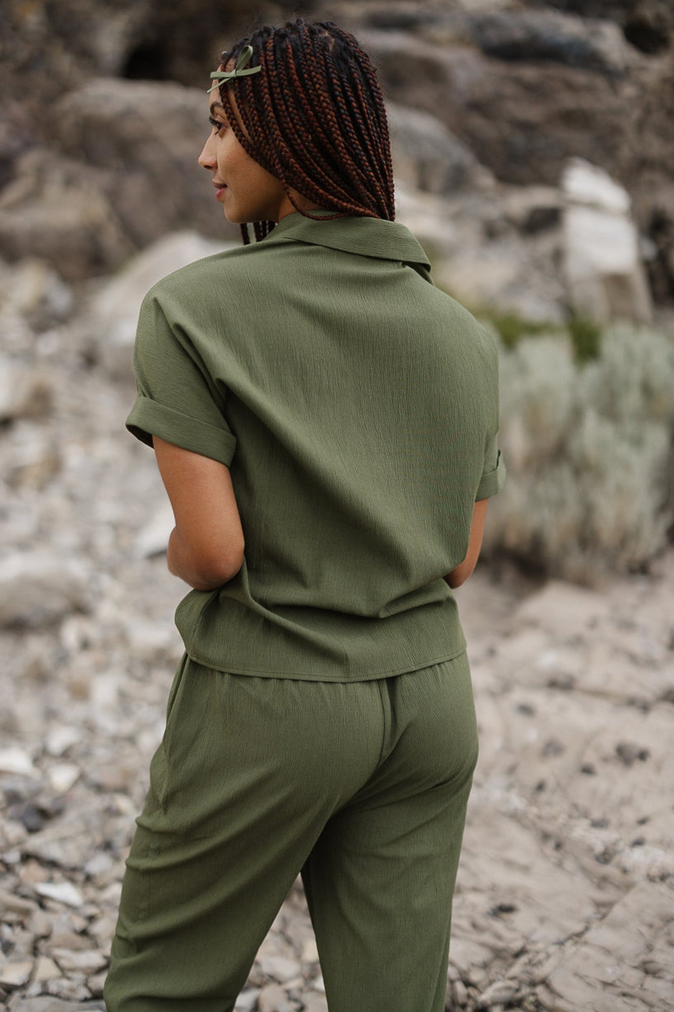 Women | Newport Blouse | Green