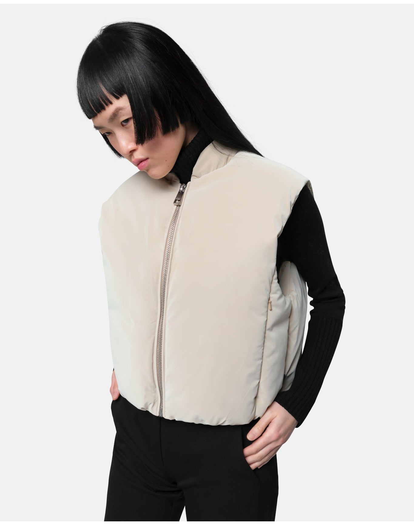 Phoenix Puffer Vest | Latte