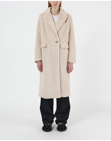 Romi Faux Wool Coat | Latte