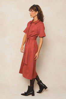 Women | Rory Suede Dress | Red