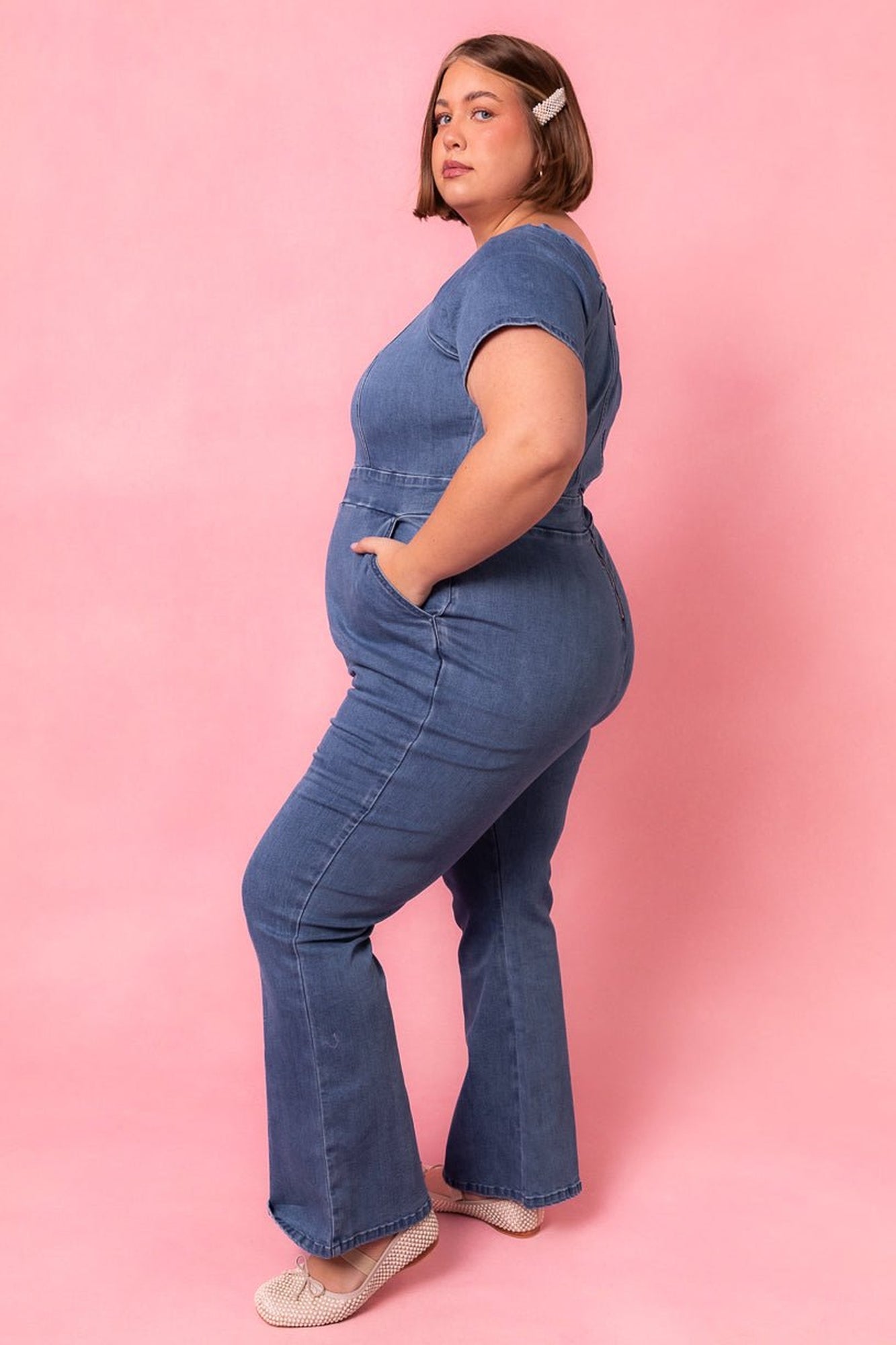 Women | Ryan Denim Jumpsuit | Blue