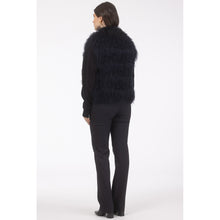 Women | Select Mongolian Lamb Vest | Navy