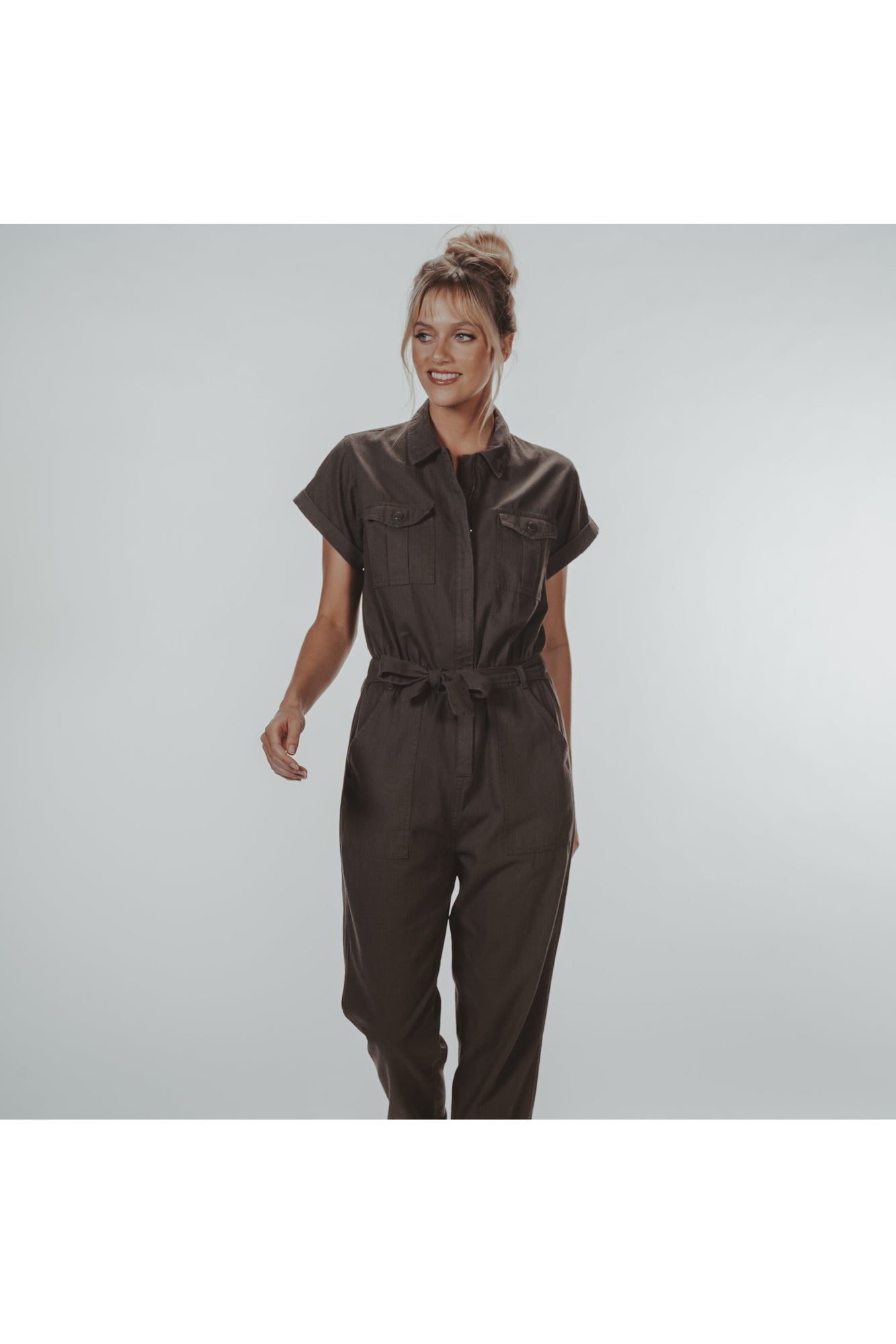 Women | Utility Jumpsuit | Olive
