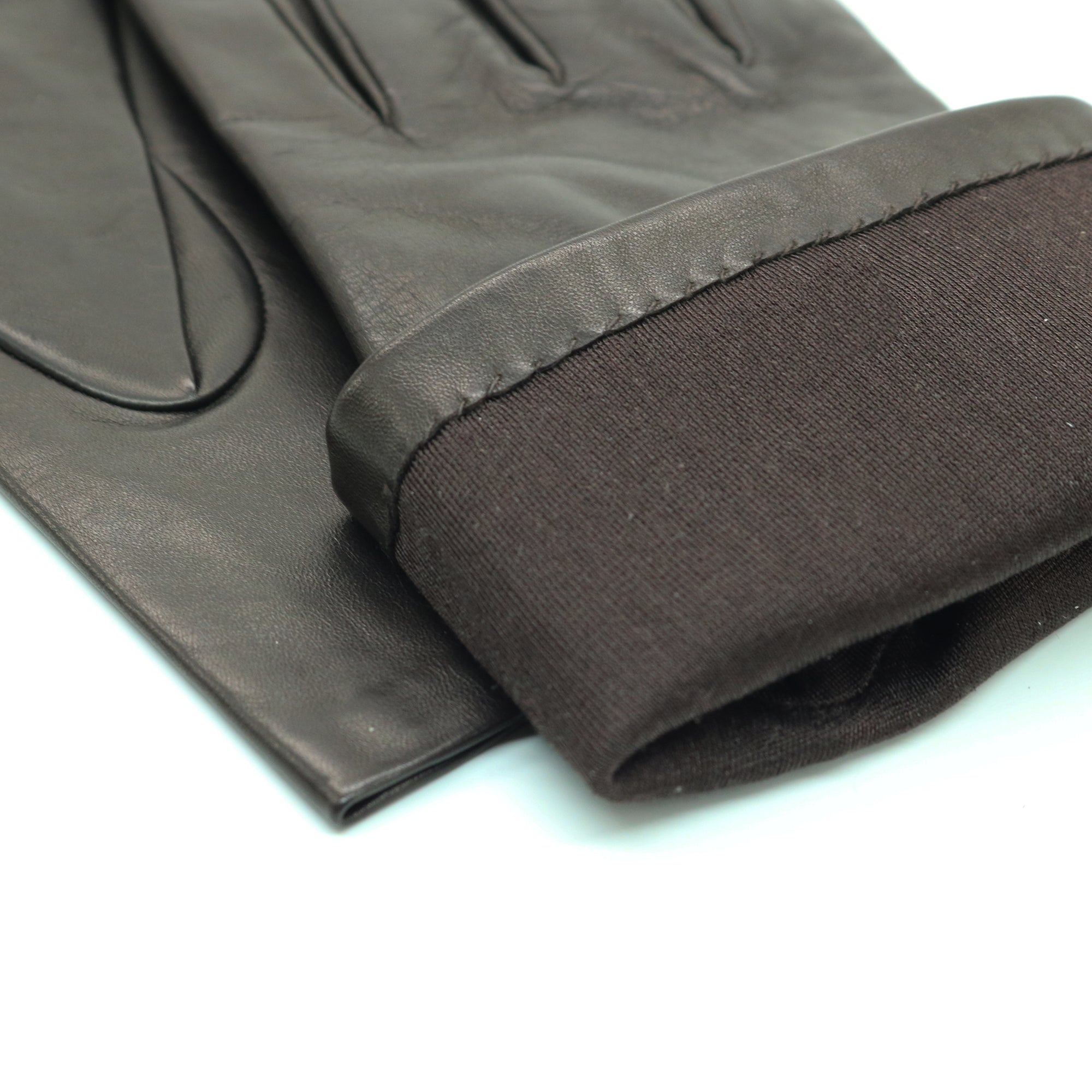 Womens | Silk Lined Leather Gloves | Teak