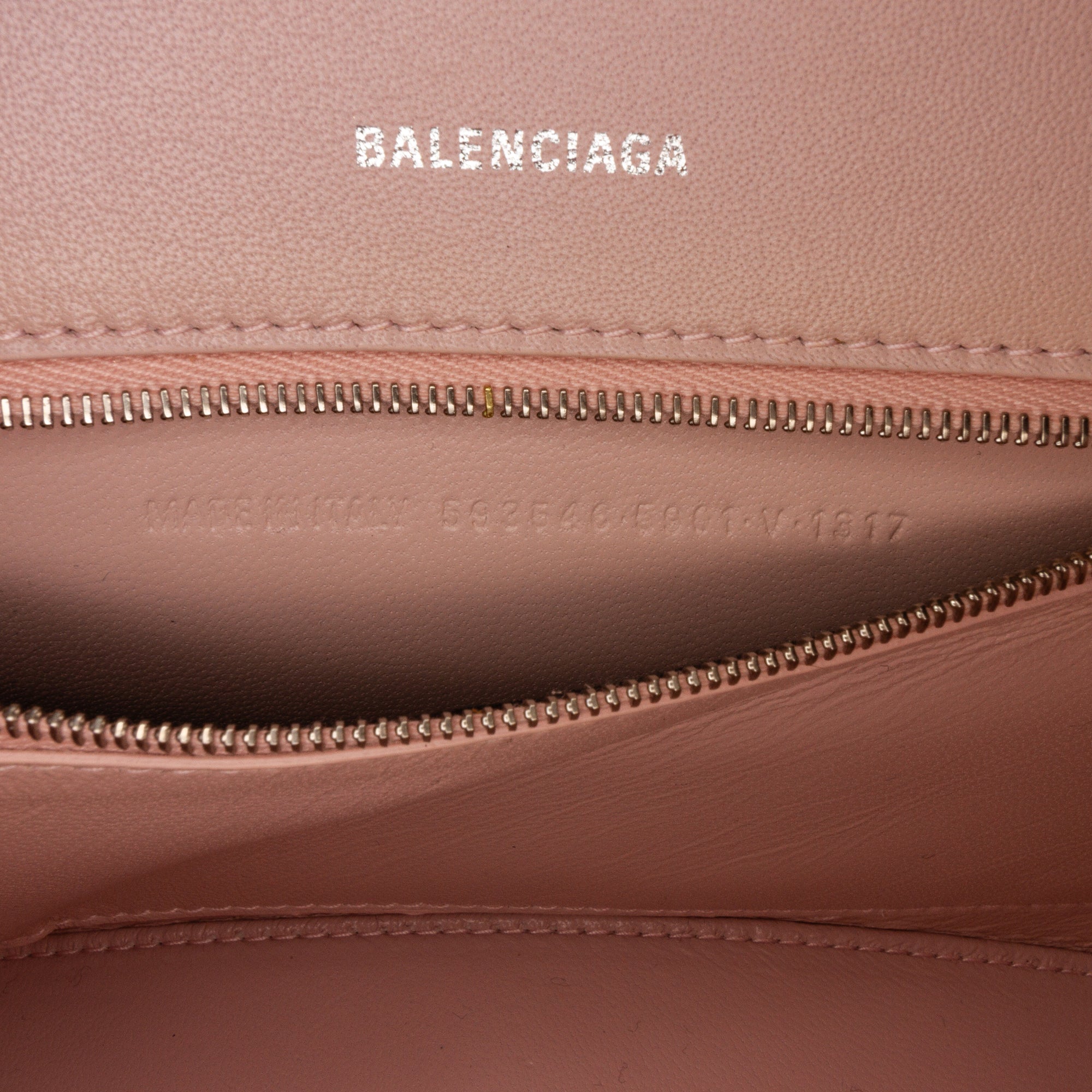 Balenciaga | Pre-Owned Hourglass S Satchel | Pink/Light Pink