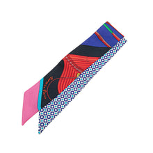 Hermes | Pre-Owned Clic Clac Modern Cannage Silk Twilly Scarf | Blue