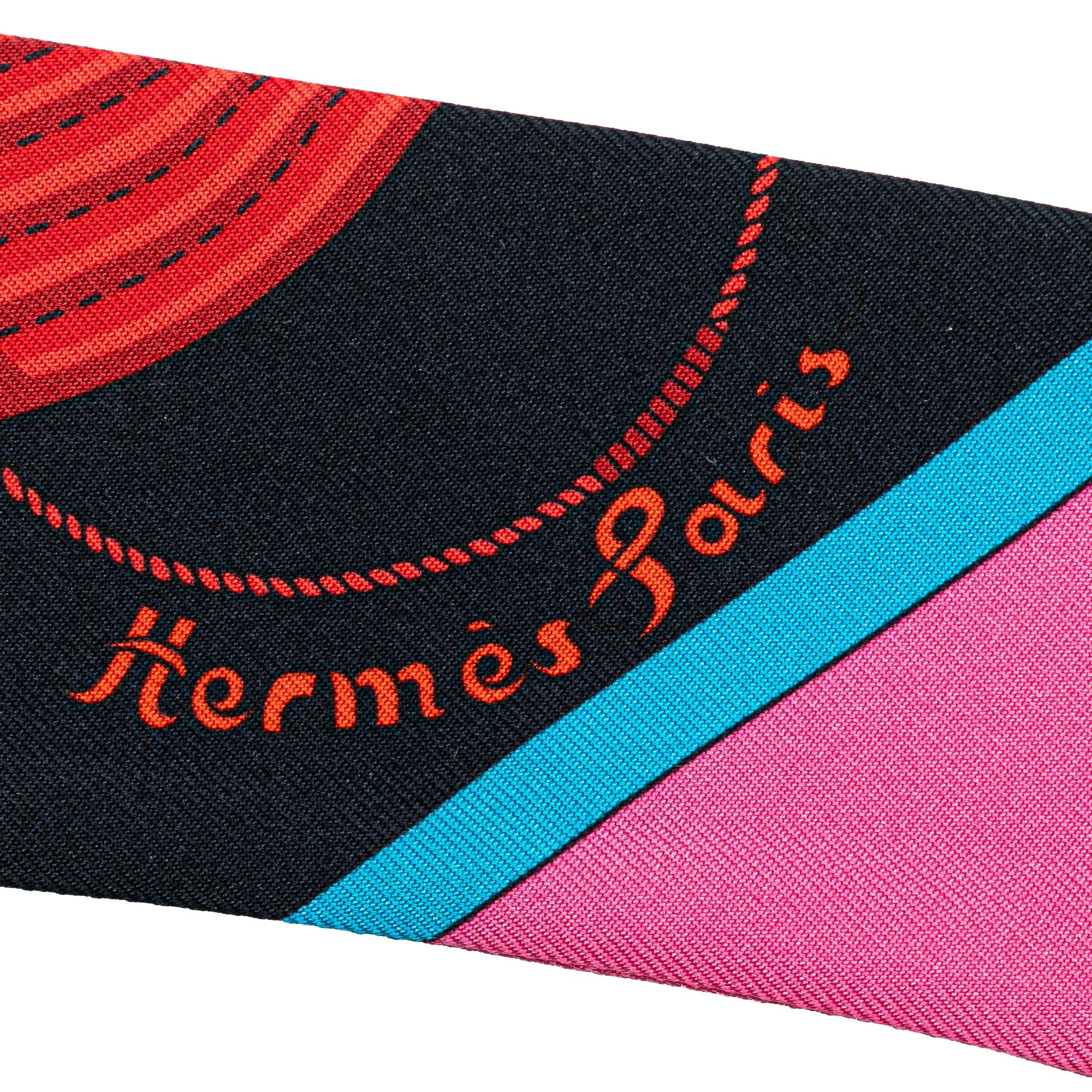 Hermes | Pre-Owned Clic Clac Modern Cannage Silk Twilly Scarf | Blue