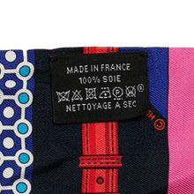 Hermes | Pre-Owned Clic Clac Modern Cannage Silk Twilly Scarf | Blue