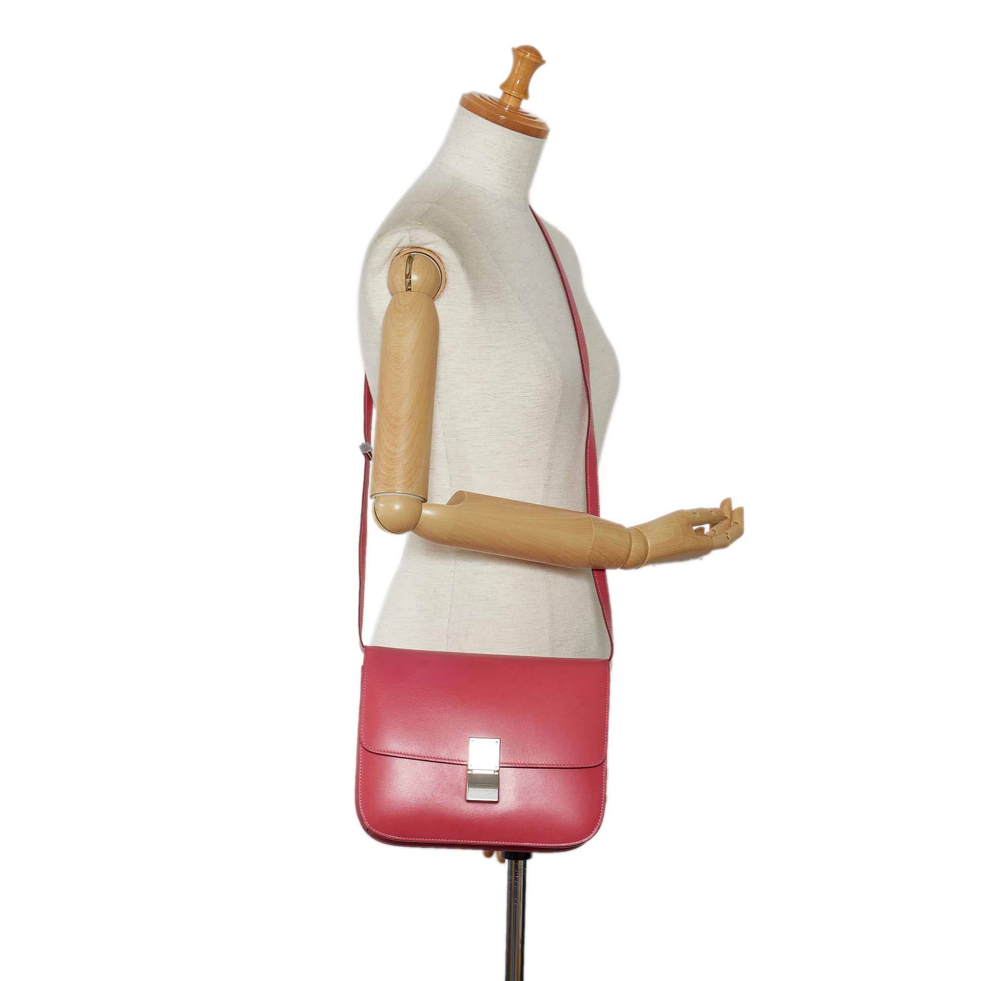 Celine | Pre-Owned Medium Calfskin Classic Box | Pink/Blush