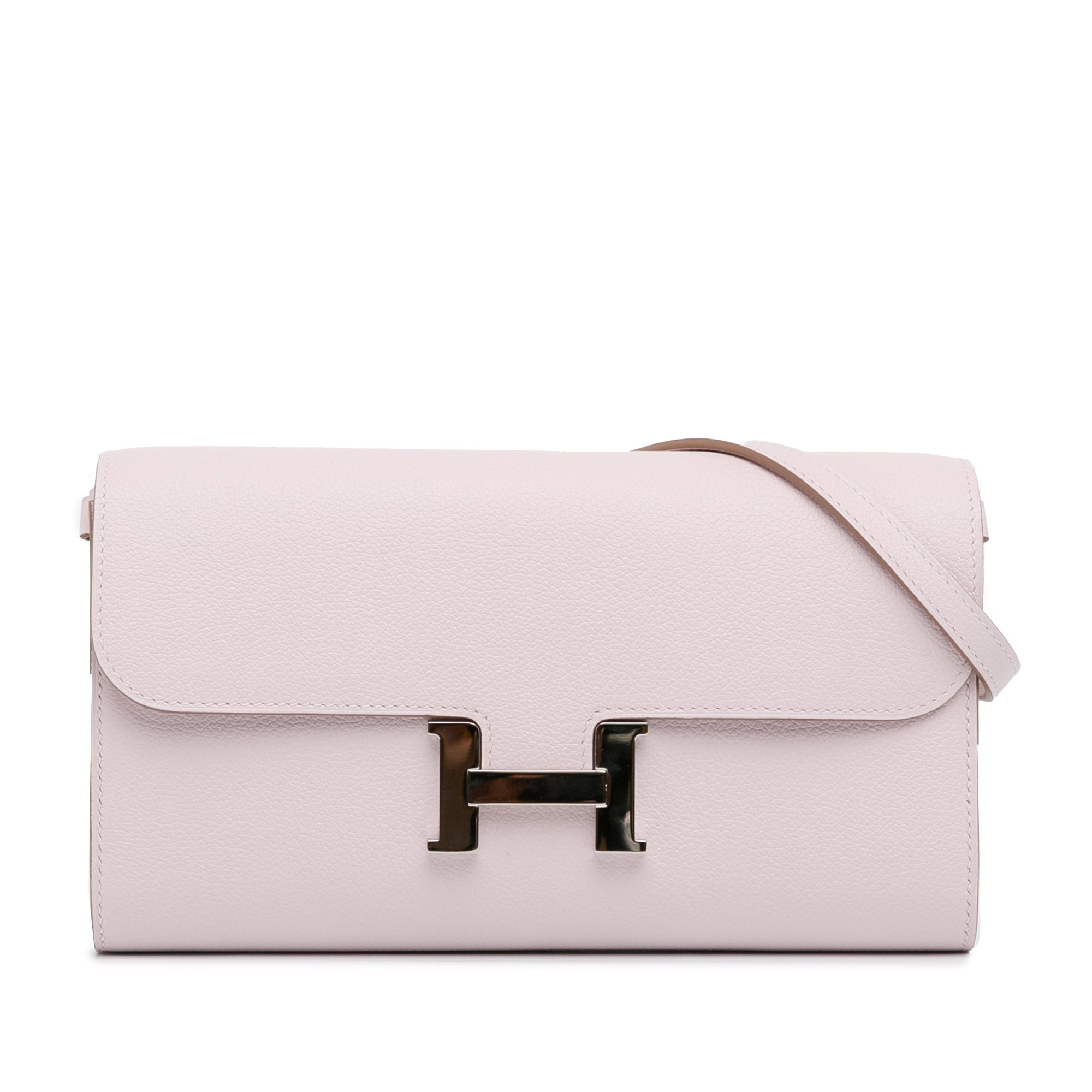 Hermes | Pre-Owned Evercolor Constance To Go Wallet | Pink/Light Pink