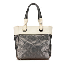 Chanel | Pre-Owned Small Bicolor Paris-Biarritz Tote | GrayWhite/Ivory
