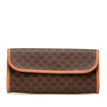 Celine | Pre-Owned Macadam Coated Canvas Clutch - I | Brown