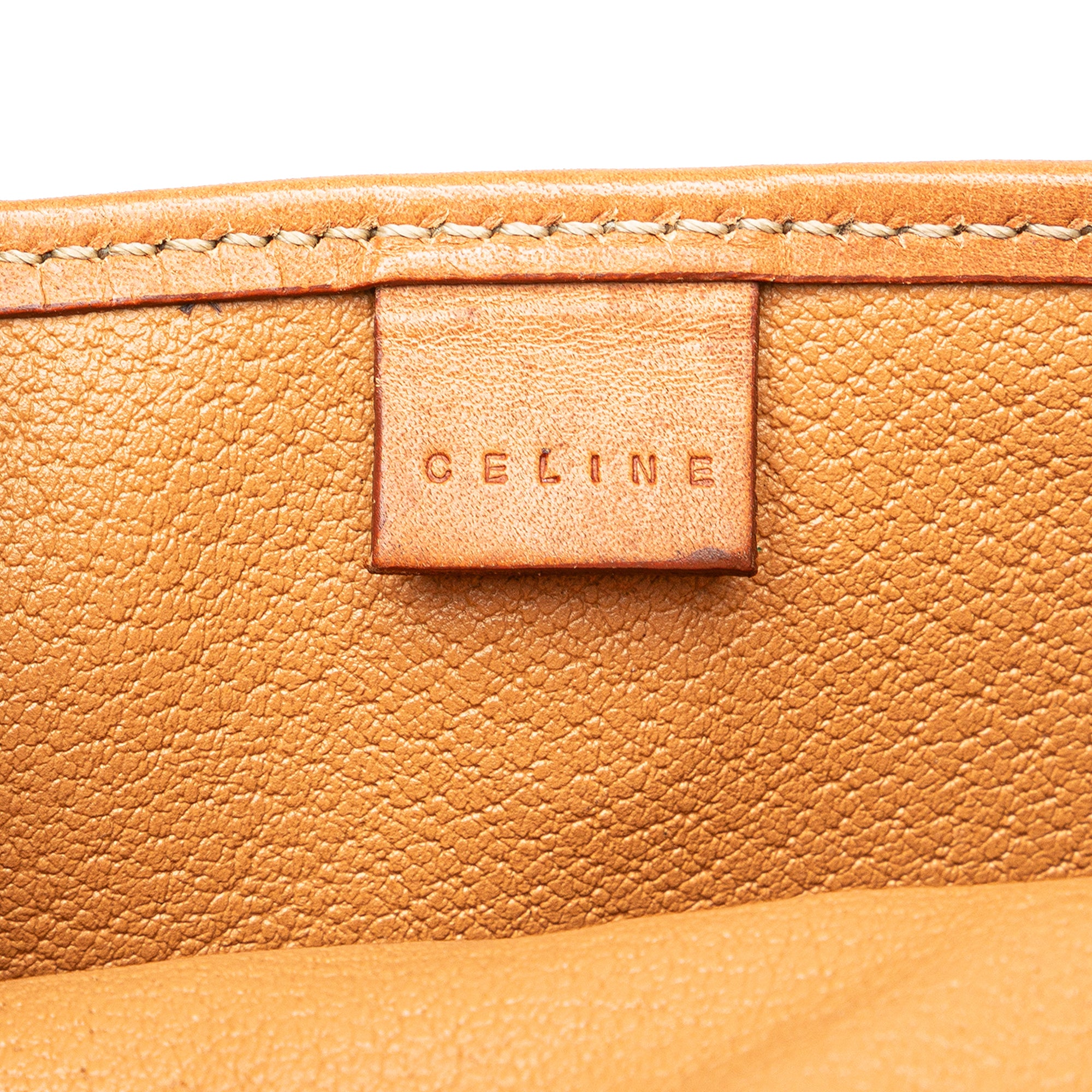 Celine | Pre-Owned Macadam Coated Canvas Clutch - I | Brown