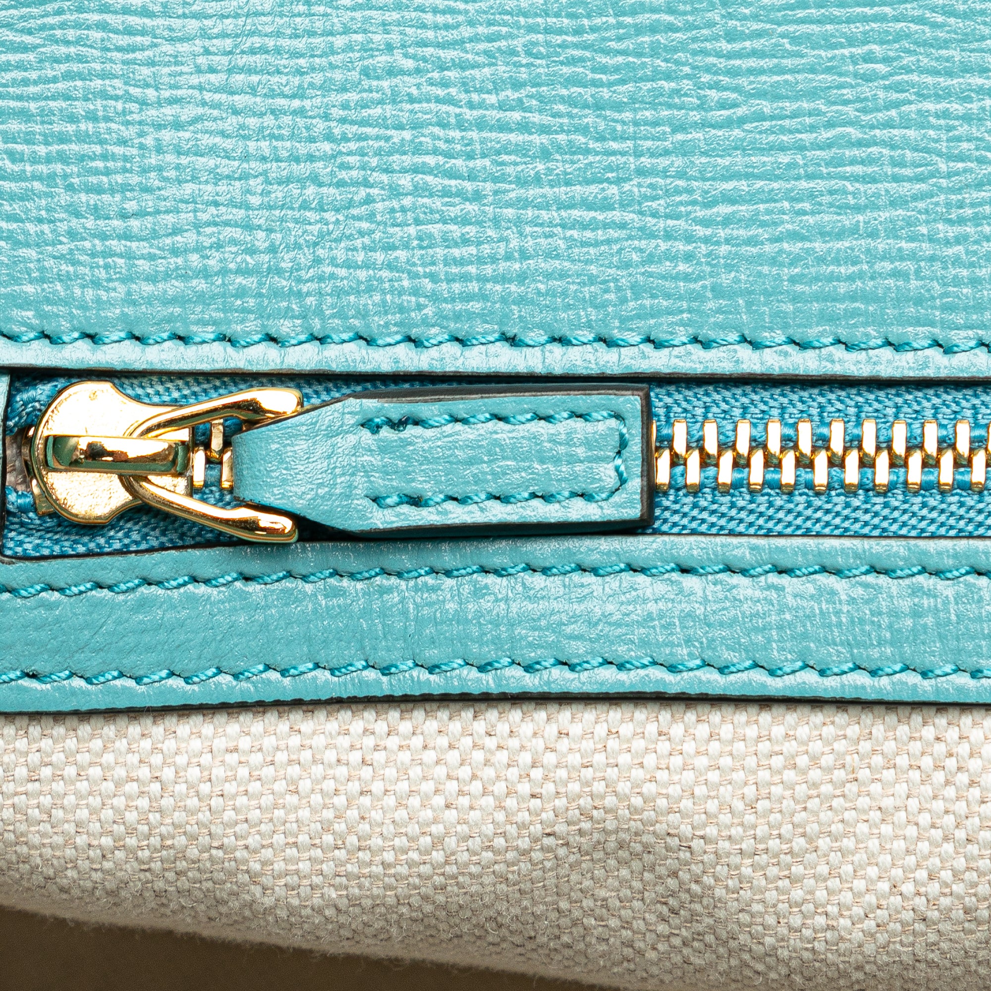 Gucci | Pre-Owned Medium Straw Horsebit 1955 Tote | Blue/Light Blue