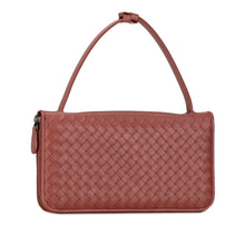 Bottega Veneta | Pre-Owned Intrecciato Zip Around Long Wallet | Red
