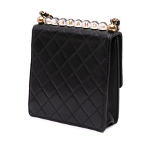 Chanel | Pre-Owned Small Lambskin Chic Glass Pearls Flap | Black