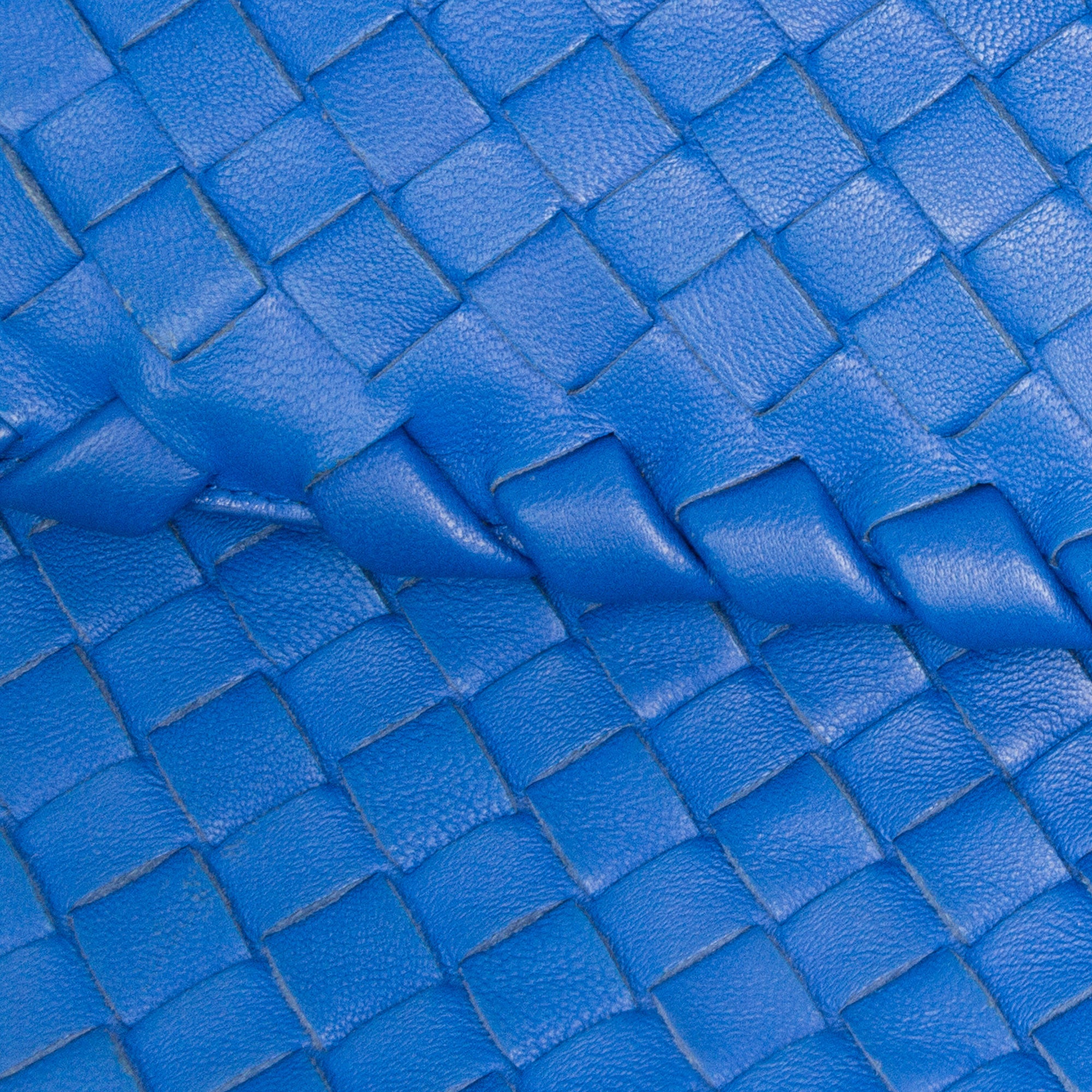 Bottega Veneta | Pre-Owned Medium Nappa Intrecciato Olimpia Shoulder Bag - II | Blue