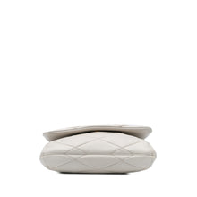 Saint Laurent | Pre-Owned Quilted Lambskin Le 57 Shoulder Bag | White