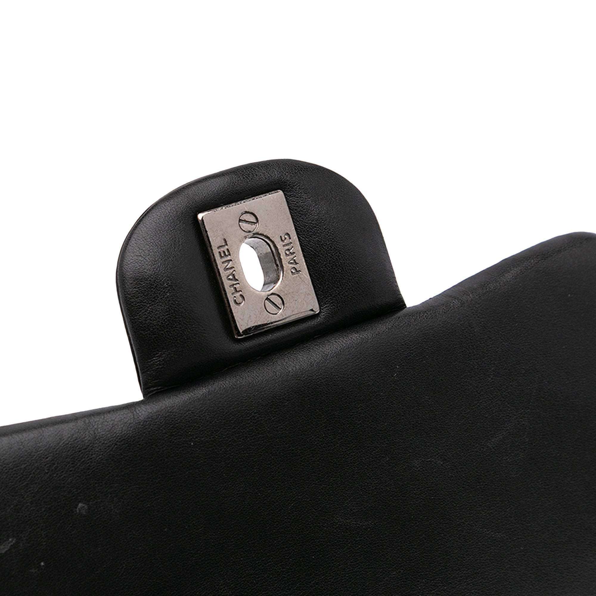 Chanel | Pre-Owned Mini Square Classic Patent Single Flap - V | Black