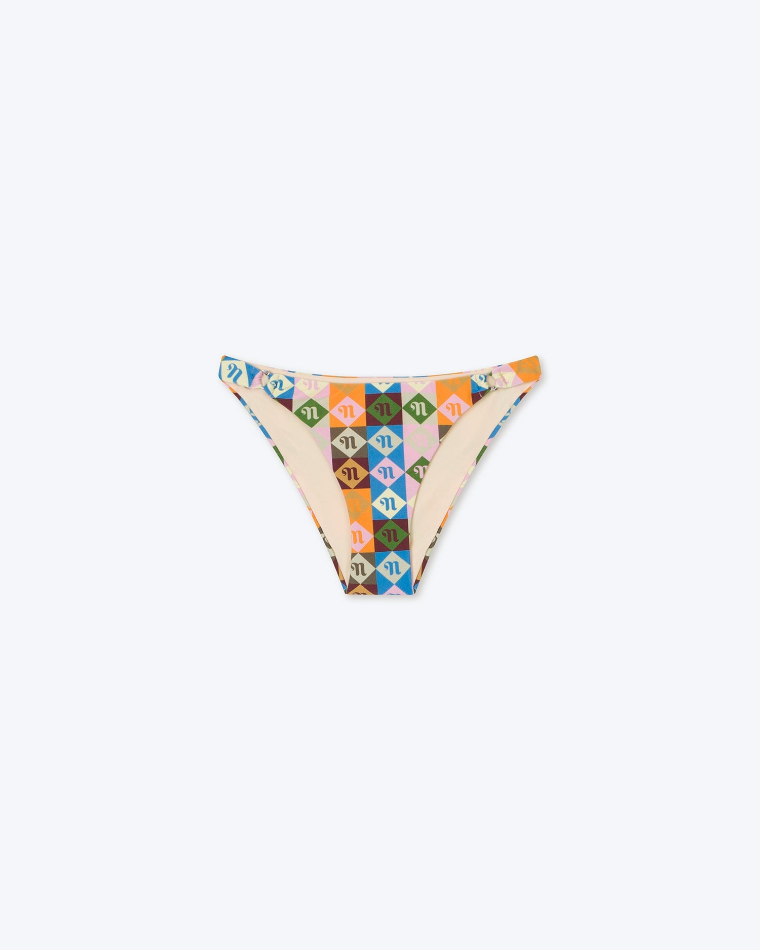 Ylva Low Waist Bikini | Diamond Check Multi