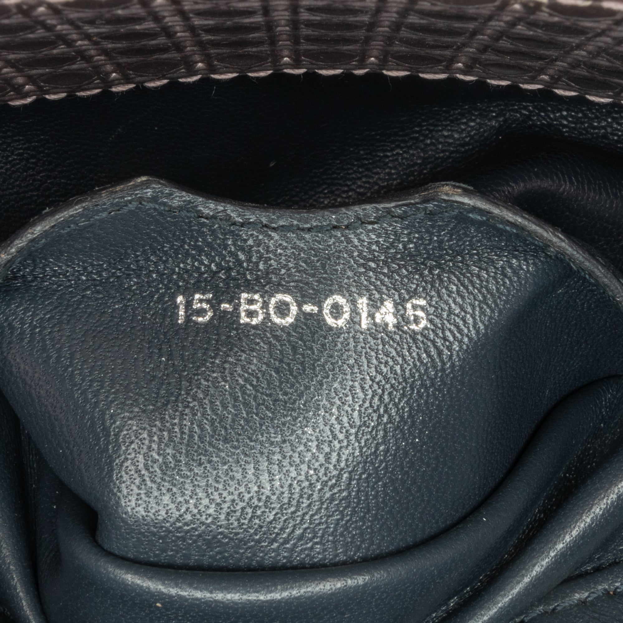 Dior | Pre-Owned Mini Metallic Patent Microcannage Lady | Pink