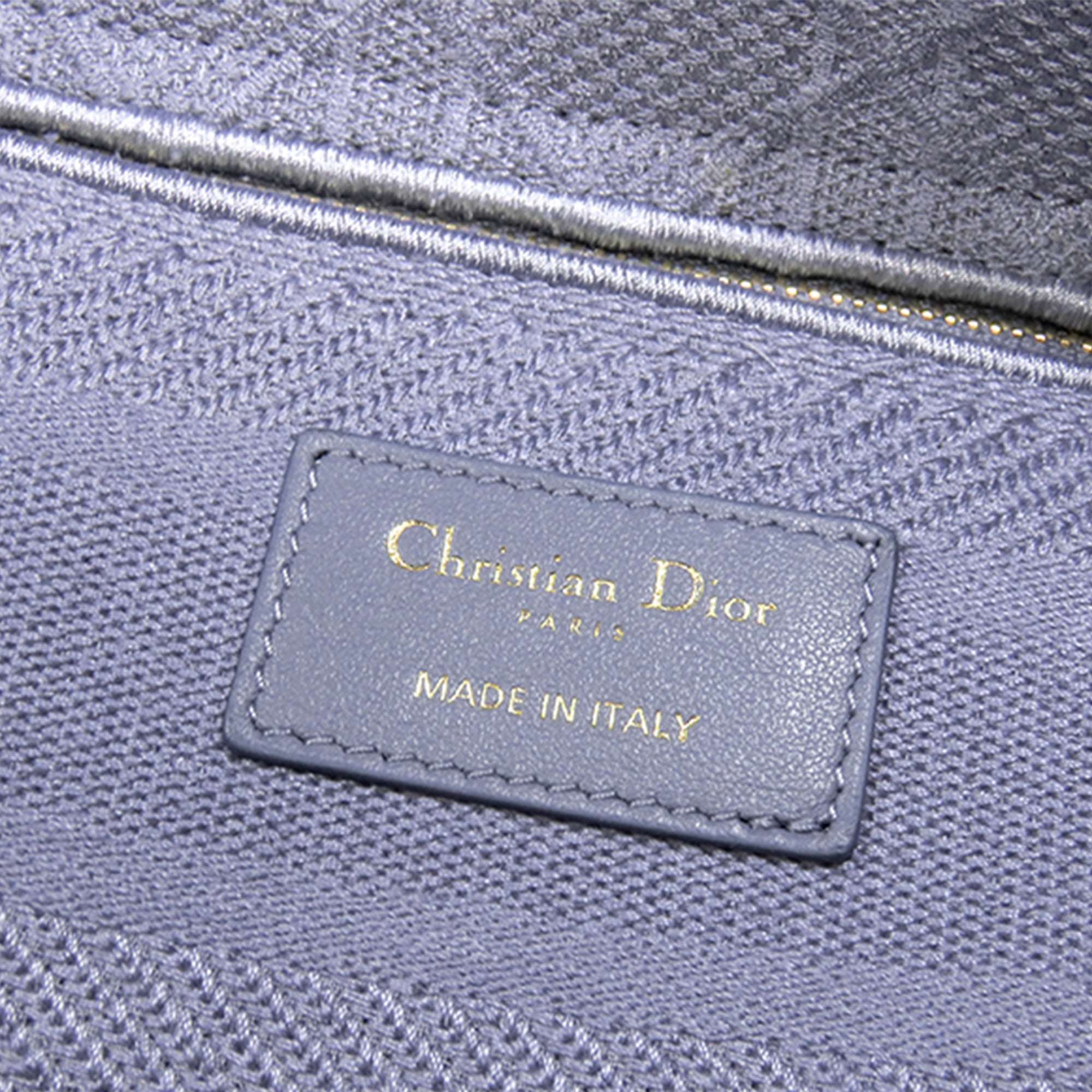 Dior | Pre-Owned Medium Canvas Cannage Lady D Lite | Purple/Light Purple