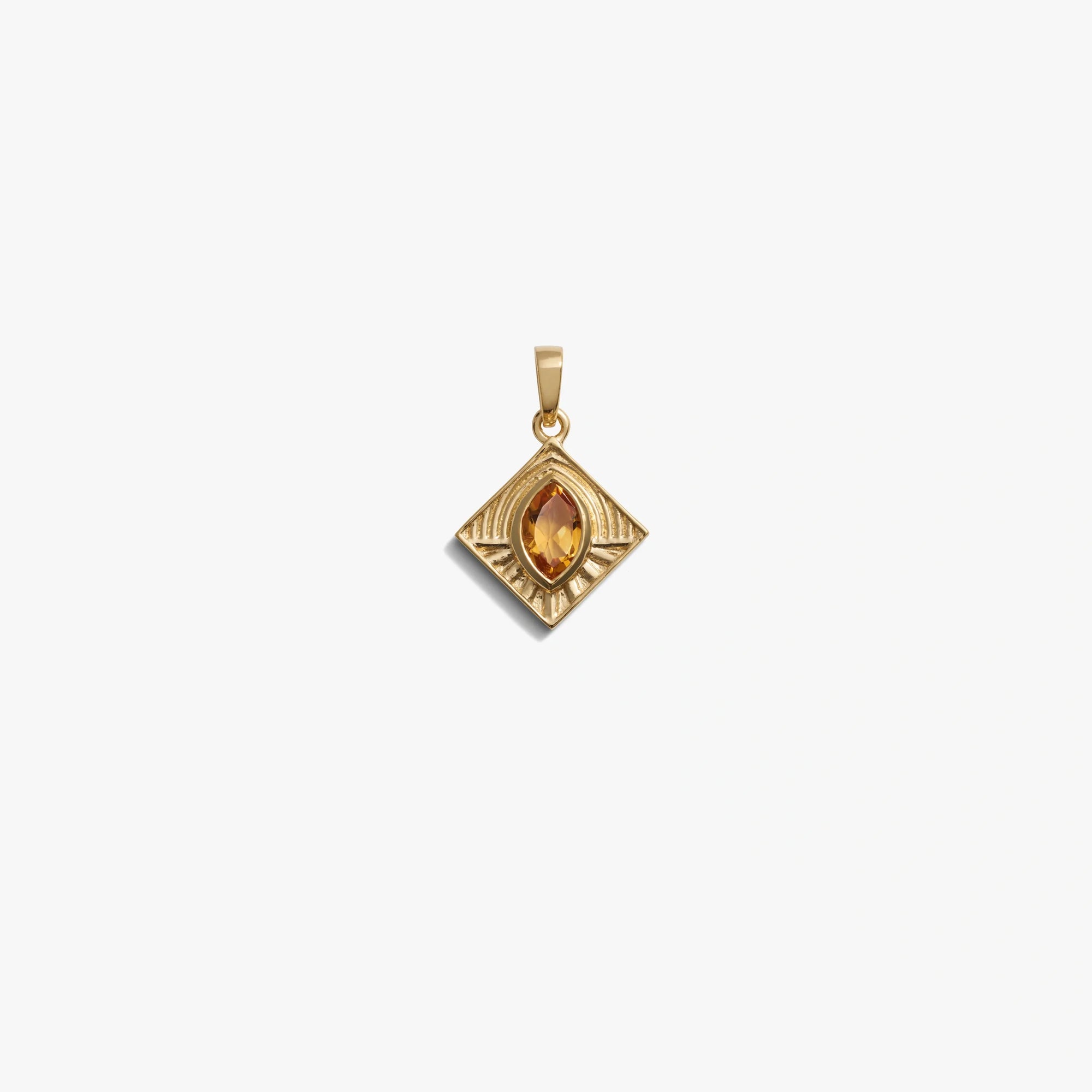 Awe Inspired Pendants 14K Gold Vermeil / Yellow Citrine Aura Pendant