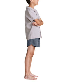 Youth | Elasticated Waist Boardshort | Blue Cove