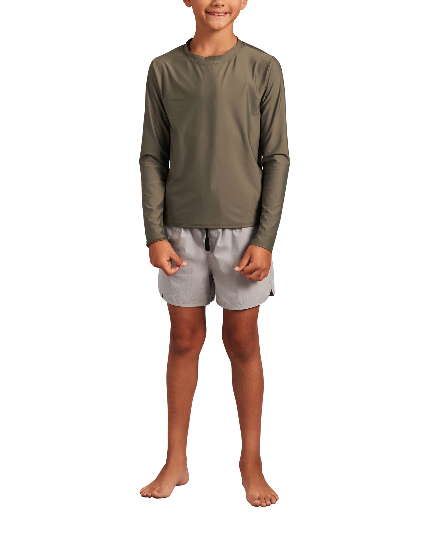 Youth | Elasticated Waist Boardshort | Moonbeam