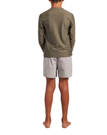 Youth | Elasticated Waist Boardshort | Moonbeam