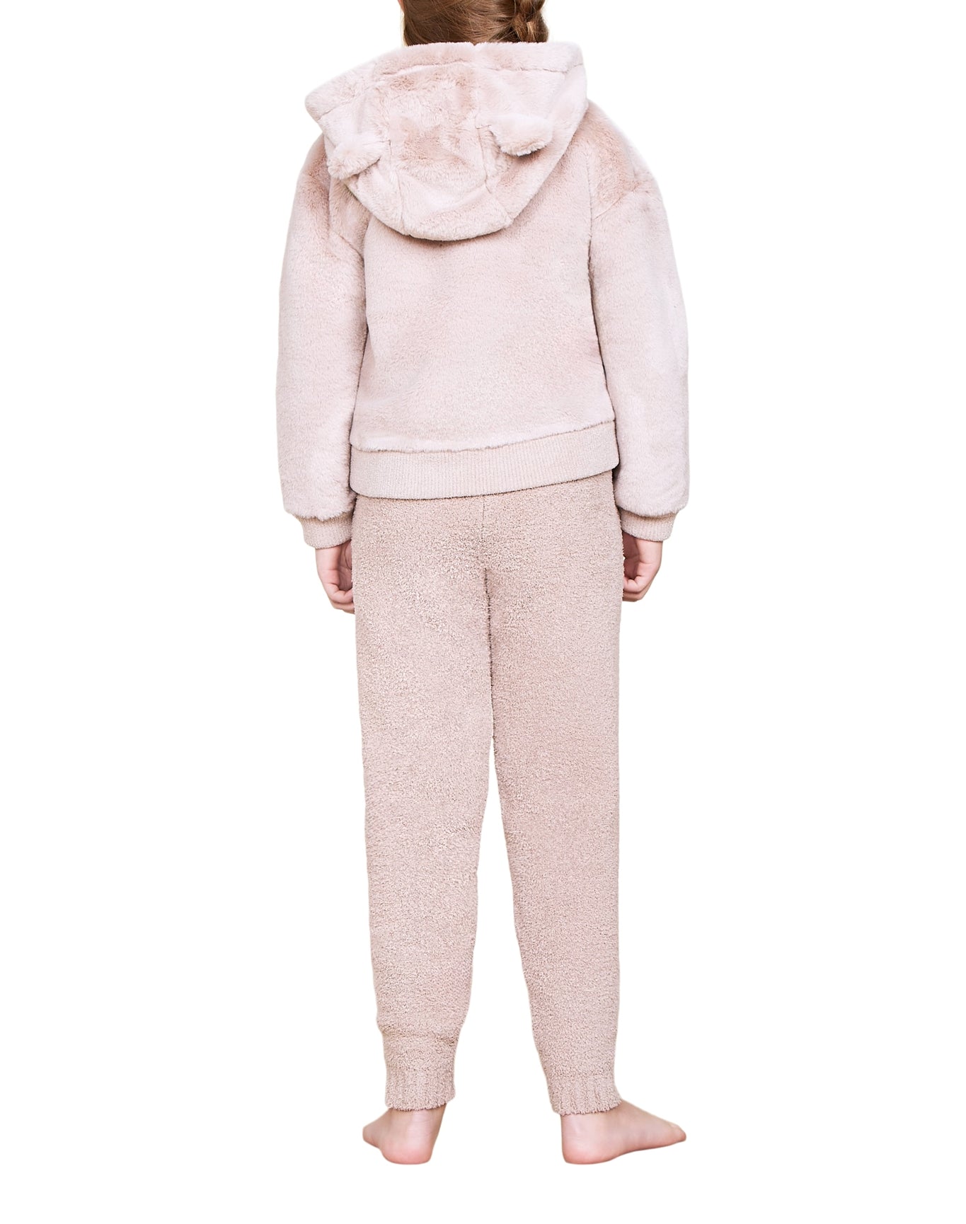 Youth | Faux Fur Bear Bomber | Antique Taupe