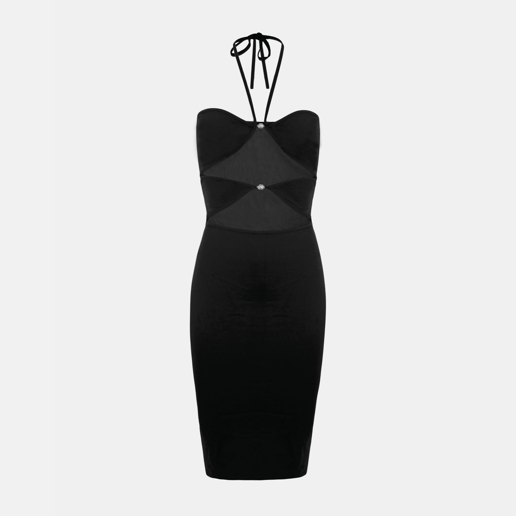OW Collection ZITA Mini Dress Account 002 - Black Caviar