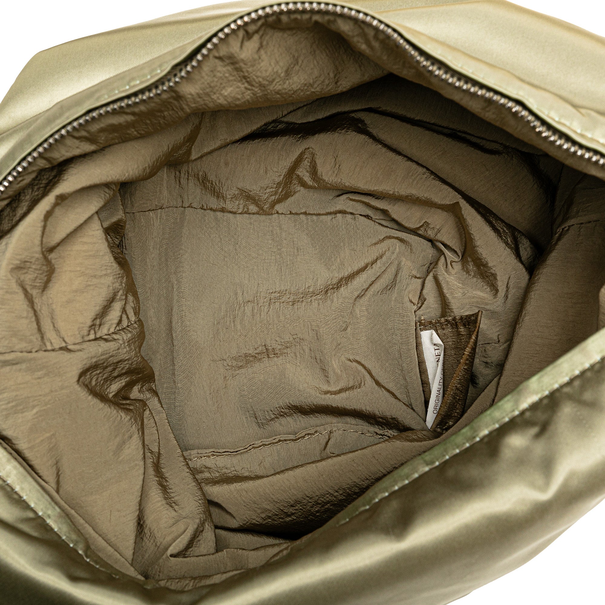 Bottega Veneta | Pre-Owned Satin Crossbody | Brown/Khaki